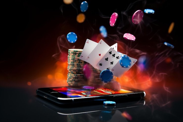 Pengguna memeriksa alamat situs di ponsel